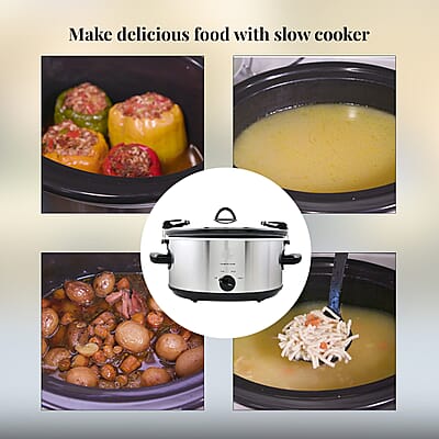 Complete Cuisine 6.0 QT Slow Cooker with Locking Lid