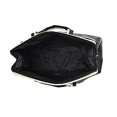 Black Nylon Travel Bag with Handle Drop (8.7)