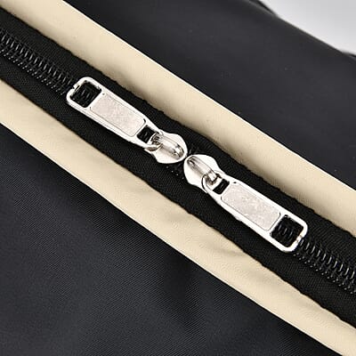Black Nylon Travel Bag with Handle Drop (8.7)