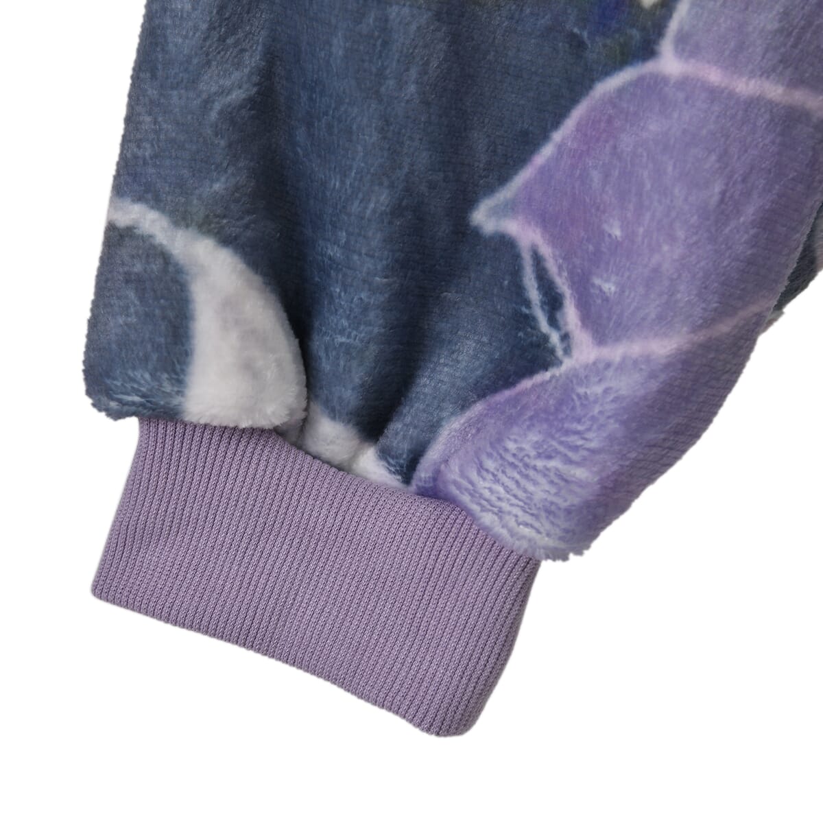 Set of 2 Blue and Floral Blanket Hoodie Sweatshirt Blanket with Kangaroo Pocket – One Size Fits Most image number 3