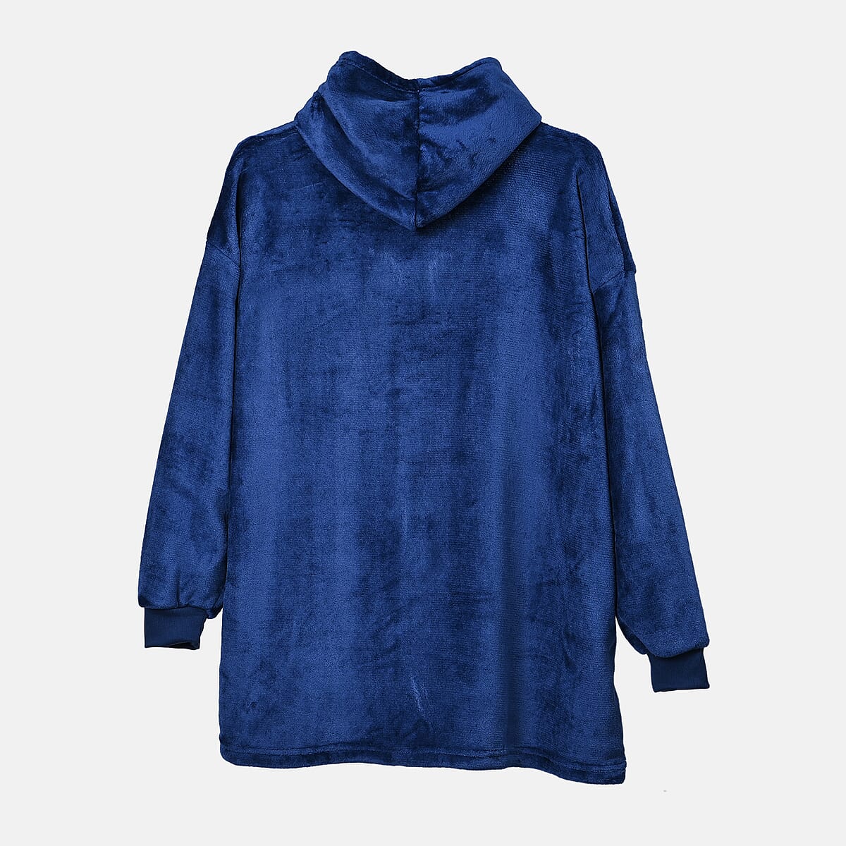 Blue Blanket Hoodie Sweatshirt with Kangaroo Pocket &ndash; One Size Fits Most image number 1