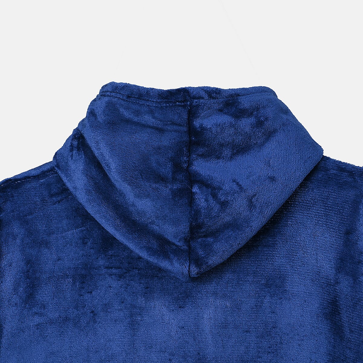 Blue Blanket Hoodie Sweatshirt with Kangaroo Pocket &ndash; One Size Fits Most image number 3
