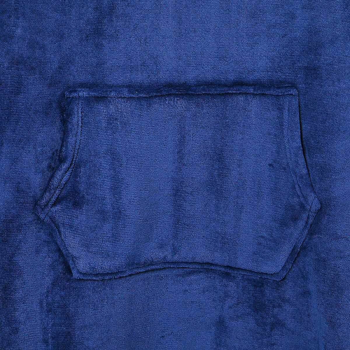 Blue Blanket Hoodie Sweatshirt with Kangaroo Pocket &ndash; One Size Fits Most image number 5
