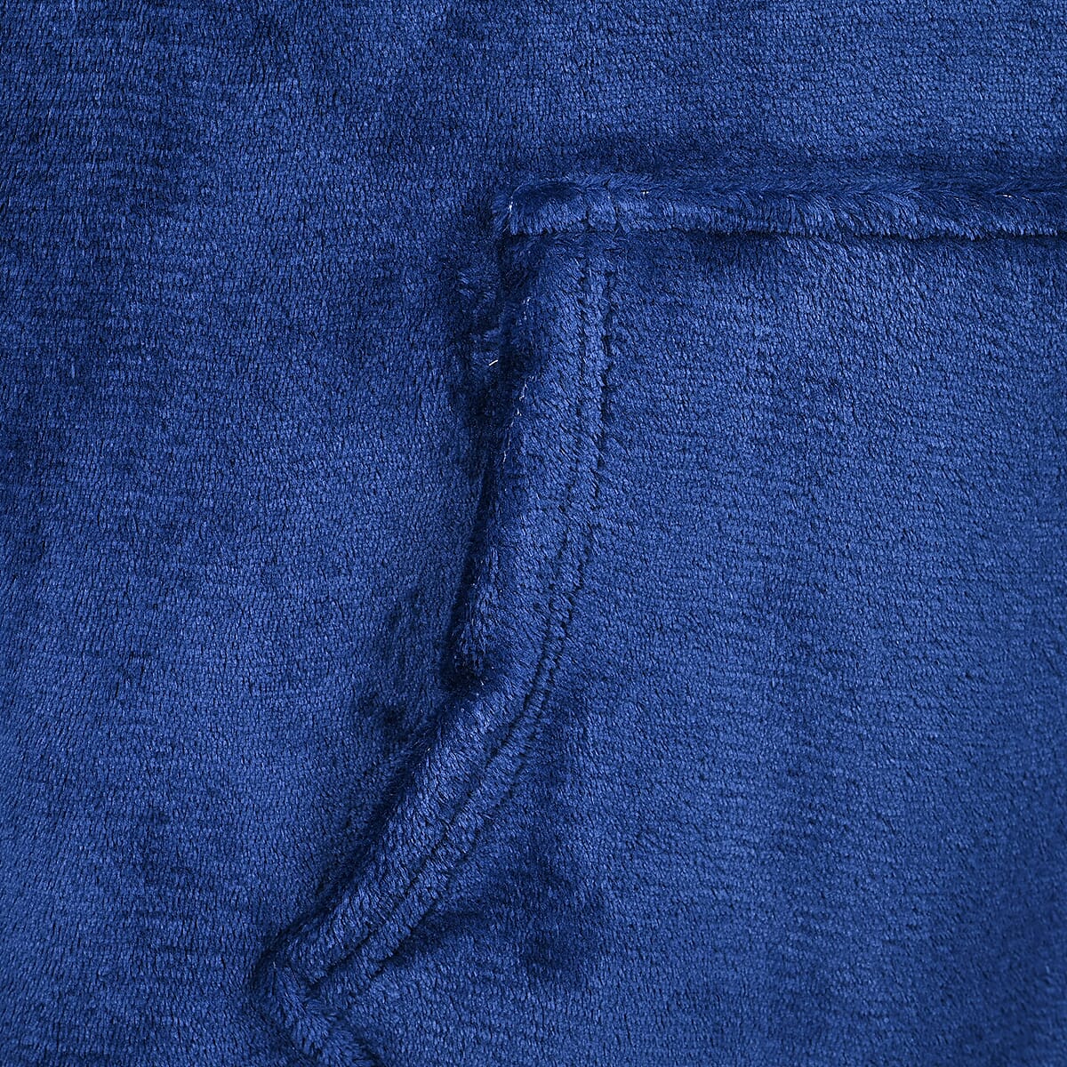 Blue Blanket Hoodie Sweatshirt with Kangaroo Pocket &ndash; One Size Fits Most image number 6