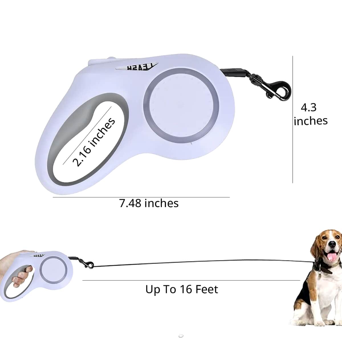 Retractable Pet Leash with Front Torch and RGB Decoration Light (5 Meter) image number 6