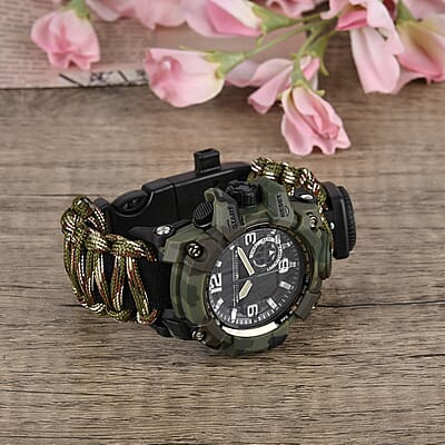 Multi-Functional Survival Military Digital Watch