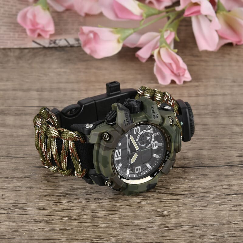 Multi-Functional Survival Military Digital Watch