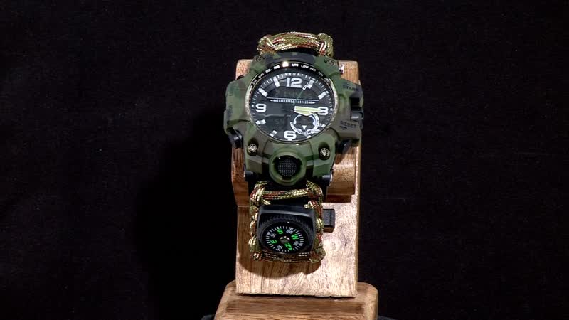Multi-Functional Survival Military Digital Watch