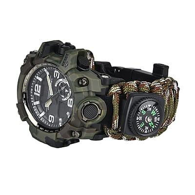 Multi-Functional Survival Military Digital Watch