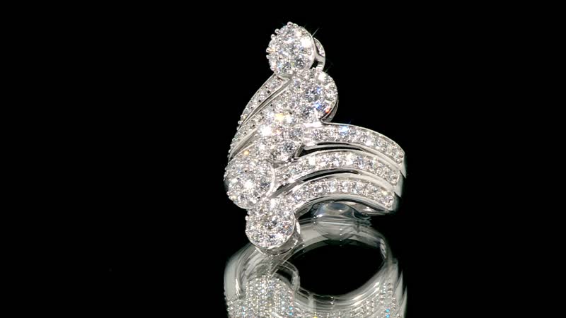 Lab Grown Diamond F-G VS Ring in Platinum Over Sterling Silver (Size 8.0) 2.00 ctw