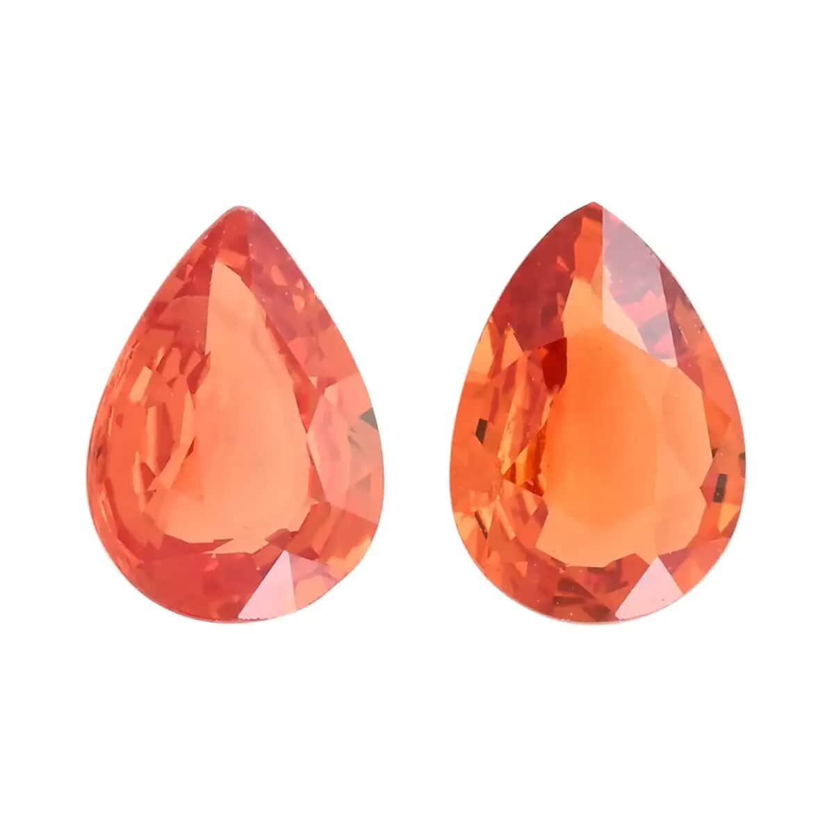 AAAA Red Sapphire Set of 2 (Pear 7x5 mm) 1.50 ctw image number 0