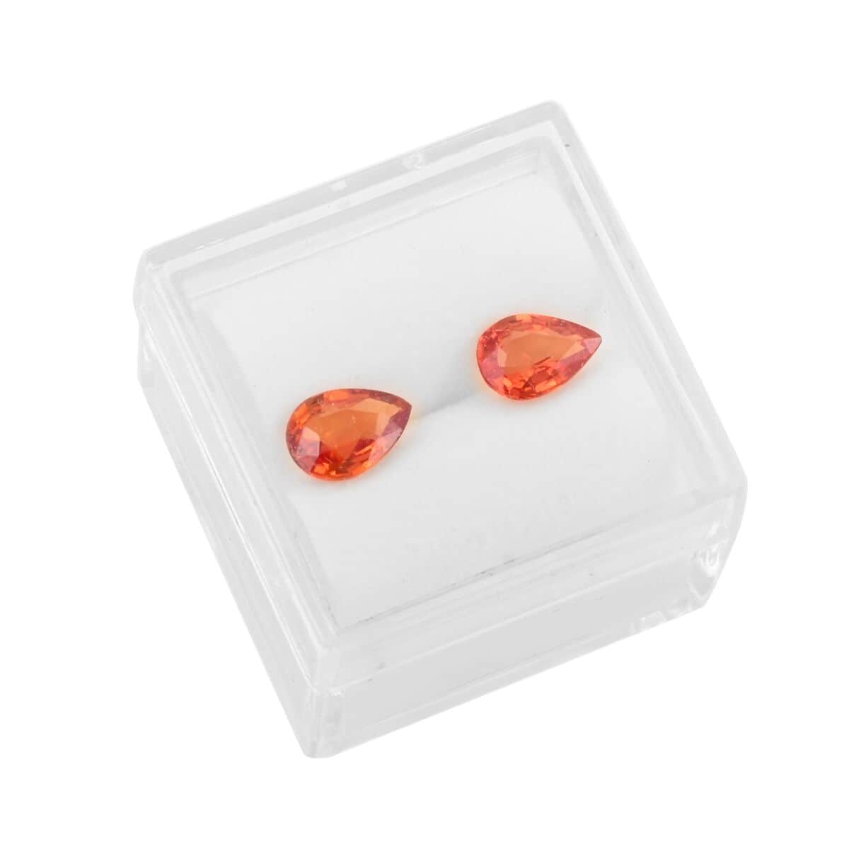 AAAA Red Sapphire Set of 2 (Pear 7x5 mm) 1.50 ctw image number 3