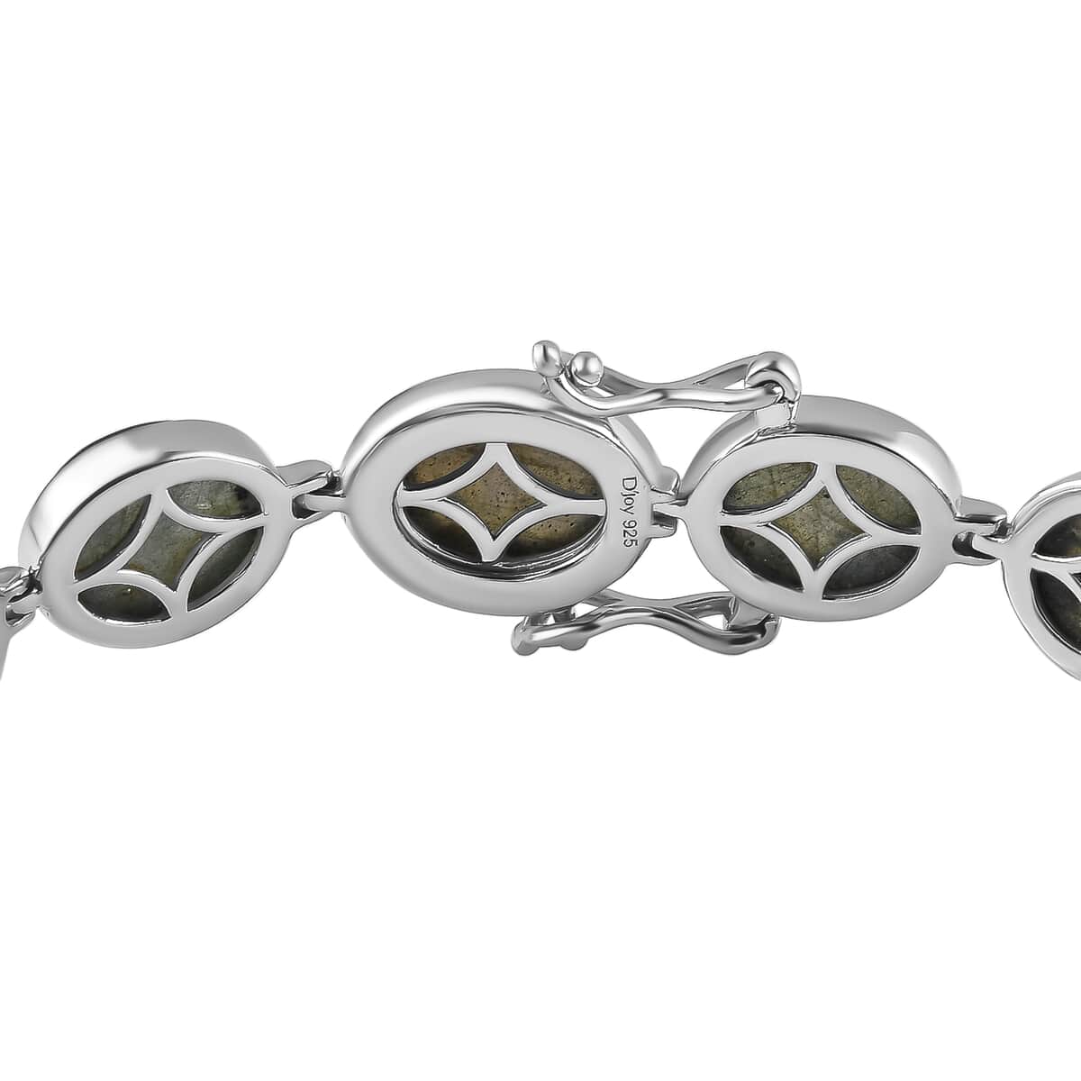 Malagasy Labradorite Bracelet in Platinum Over Sterling Silver (7.50 In) 44.00 ctw image number 4