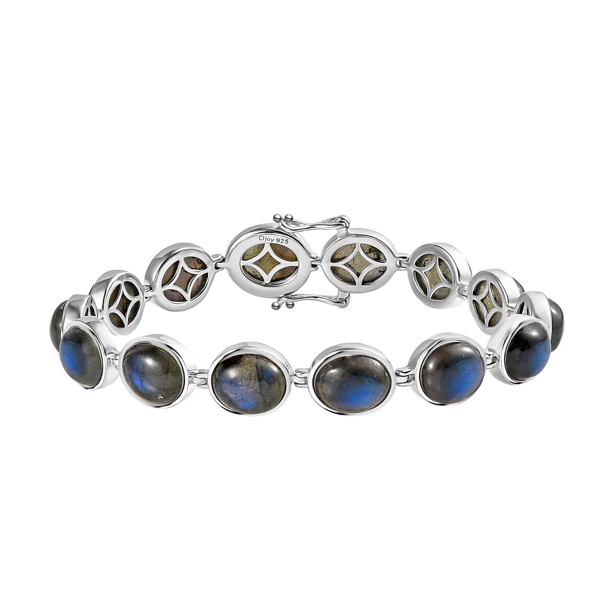 Malagasy Labradorite Bracelet in Platinum Over Sterling Silver (8.00 In) 50.75 ctw image number 0