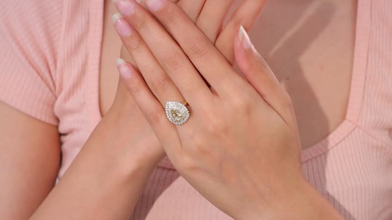 Imperial Topaz and Moissanite Ring in Vermeil Yellow Gold Over Sterling Silver (Size 8.0) 2.80 ctw