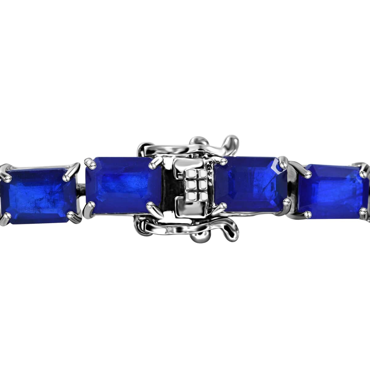 Vietnamese Cobalt Blue Spinel (DF) Tennis Bracelet in Platinum Over Sterling Silver (6.50 In) 23.50 ctw image number 1