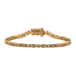 AAA Golden Imperial Topaz Tennis Bracelet in Vermeil Yellow Gold Over Sterling Silver (6.50 In) 8.70 ctw