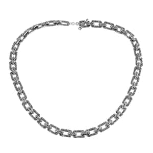 Bali Legacy Sterling Silver Filigree Cushion Necklace 20 Inches 59.72 Grams