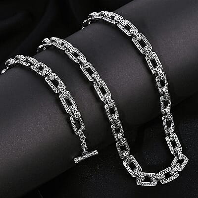 Bali Legacy Sterling Silver Filigree Cushion Necklace 20 Inches 59.72 Grams