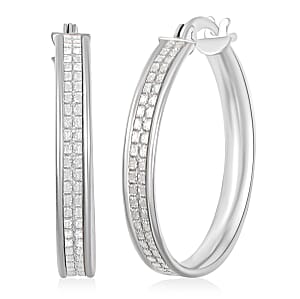 Sterling Silver 25mm Earrings 3 Grams