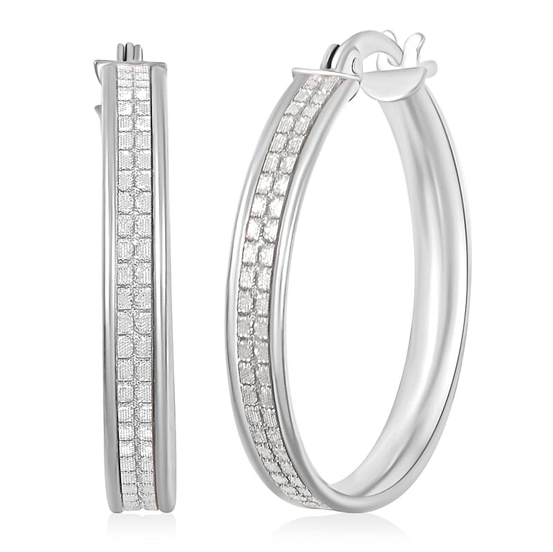 Sterling Silver 25mm Earrings 3 Grams