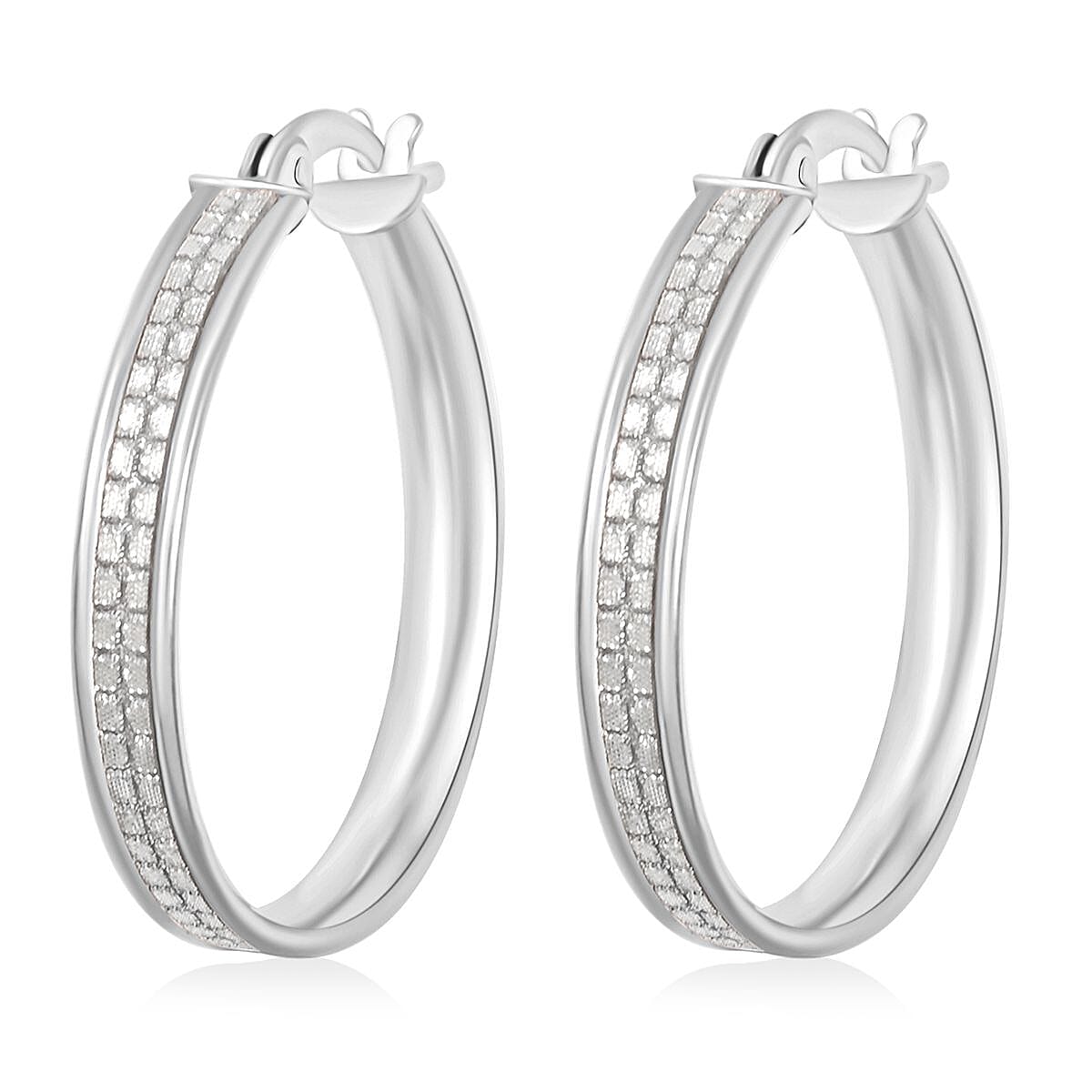 Sterling Silver 25mm Earrings 3 Grams