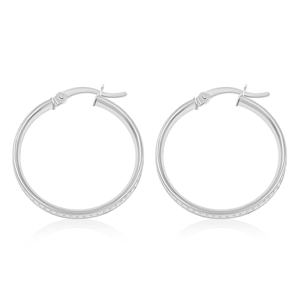 Sterling Silver 25mm Earrings 3 Grams