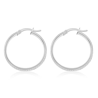 Sterling Silver 25mm Earrings 3 Grams