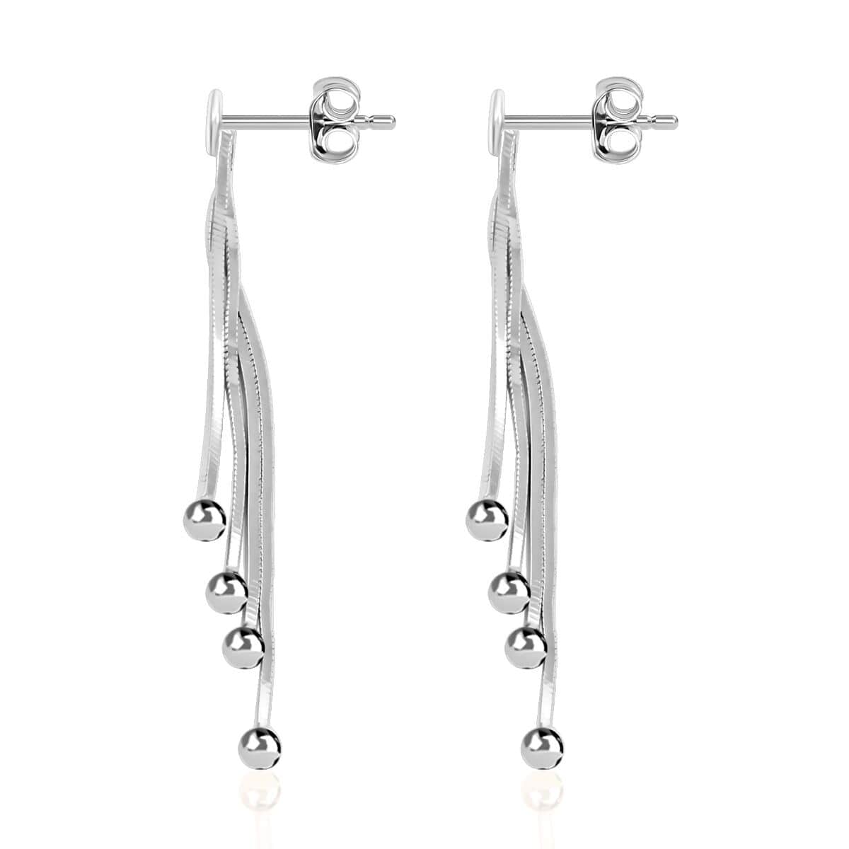 Dangling Earrings in Sterling Silver 2.50 Grams image number 3