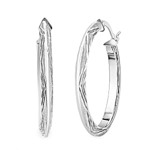 Sterling Silver 30mm Earrings 3.30 Grams