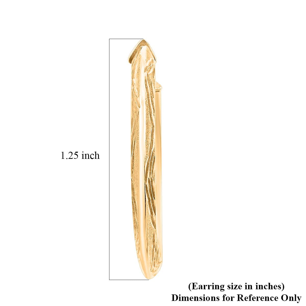 14K Yellow Gold Over Sterling Silver 30mm Earrings 3.30 Grams image number 4