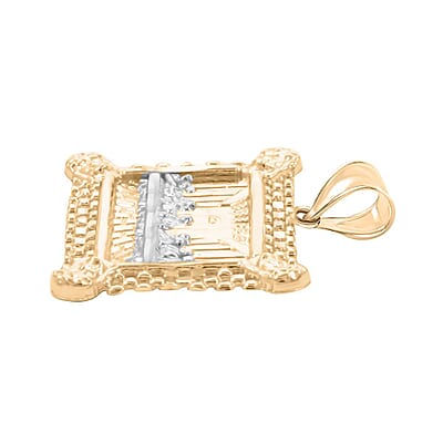 Made in America 10K Yellow and White Gold Last Supper Pendant 2.70 Grams