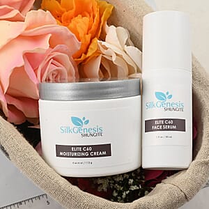 Silk Genesis Shungite C60 Moisturizing Cream 1oz & Serum DUO 4oz
