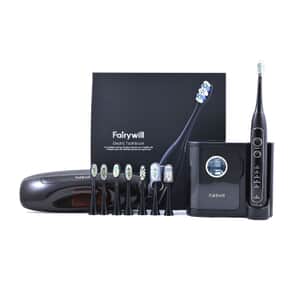 Electric Toothbrush Care Combo with 8 Replaceable Brush Heads (Rechargeable 500mAh Battery)