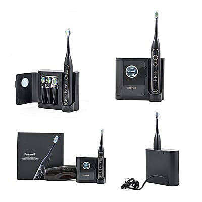 Electric Toothbrush Care Combo with 8 Replaceable Brush Heads (Rechargeable 500mAh Battery)