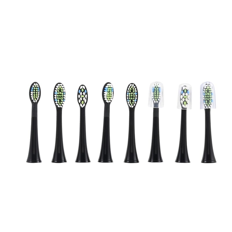 Electric Toothbrush Care Combo with 8 Replaceable Brush Heads (Rechargeable 500mAh Battery)