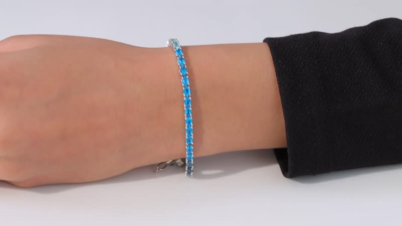 Multi Gemstone Tennis Bracelet in Platinum Over Sterling Silver (7.25 In) 8.35 ctw