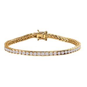 Moissanite Tennis Bracelet in Vermeil Yellow Gold Over Sterling Silver (6.50 In) 5.00 ctw