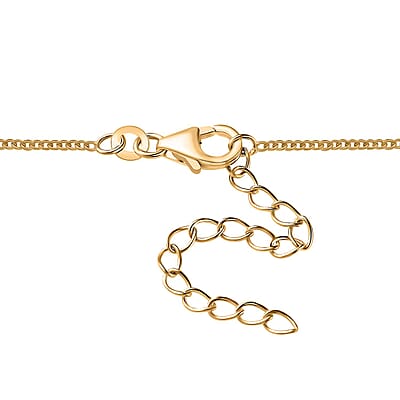 Multi Gemstone Floral Necklace 18-20 Inches in Vermeil Yellow Gold Over Sterling Silver 26.30 ctw