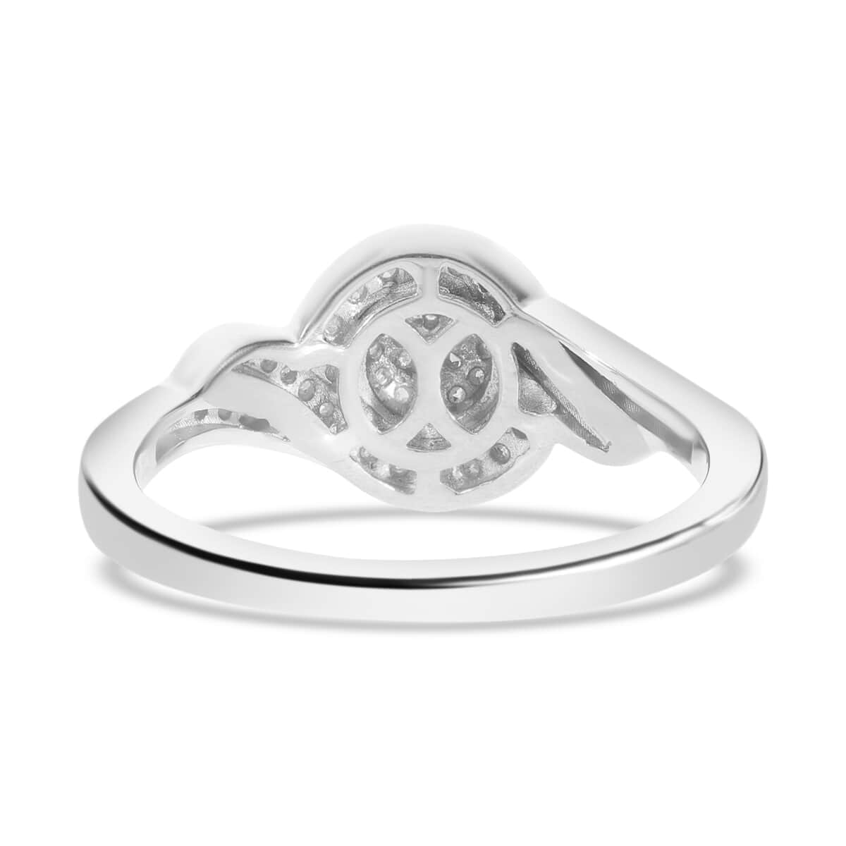 Natural Pink and White Diamond I3 Ring in Vermeil RG and Platinum Over Sterling Silver (Size 7.0) 0.25 ctw image number 2