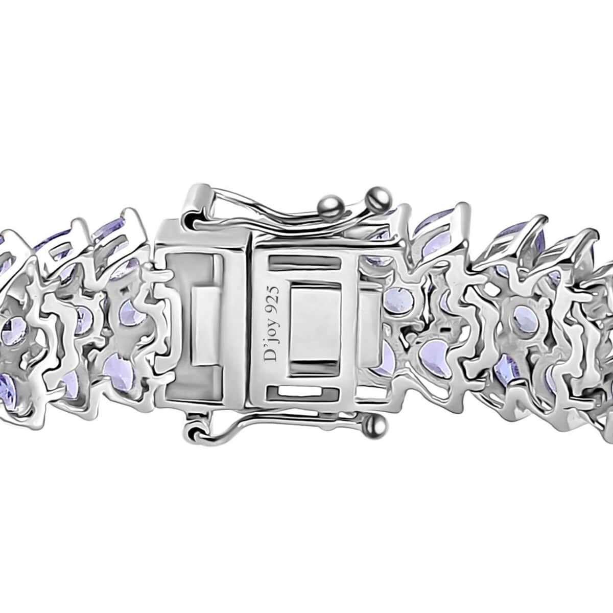 Tanzanite 3 Row Bracelet in Platinum Over Sterling Silver (6.50 In) 18.90 ctw image number 3