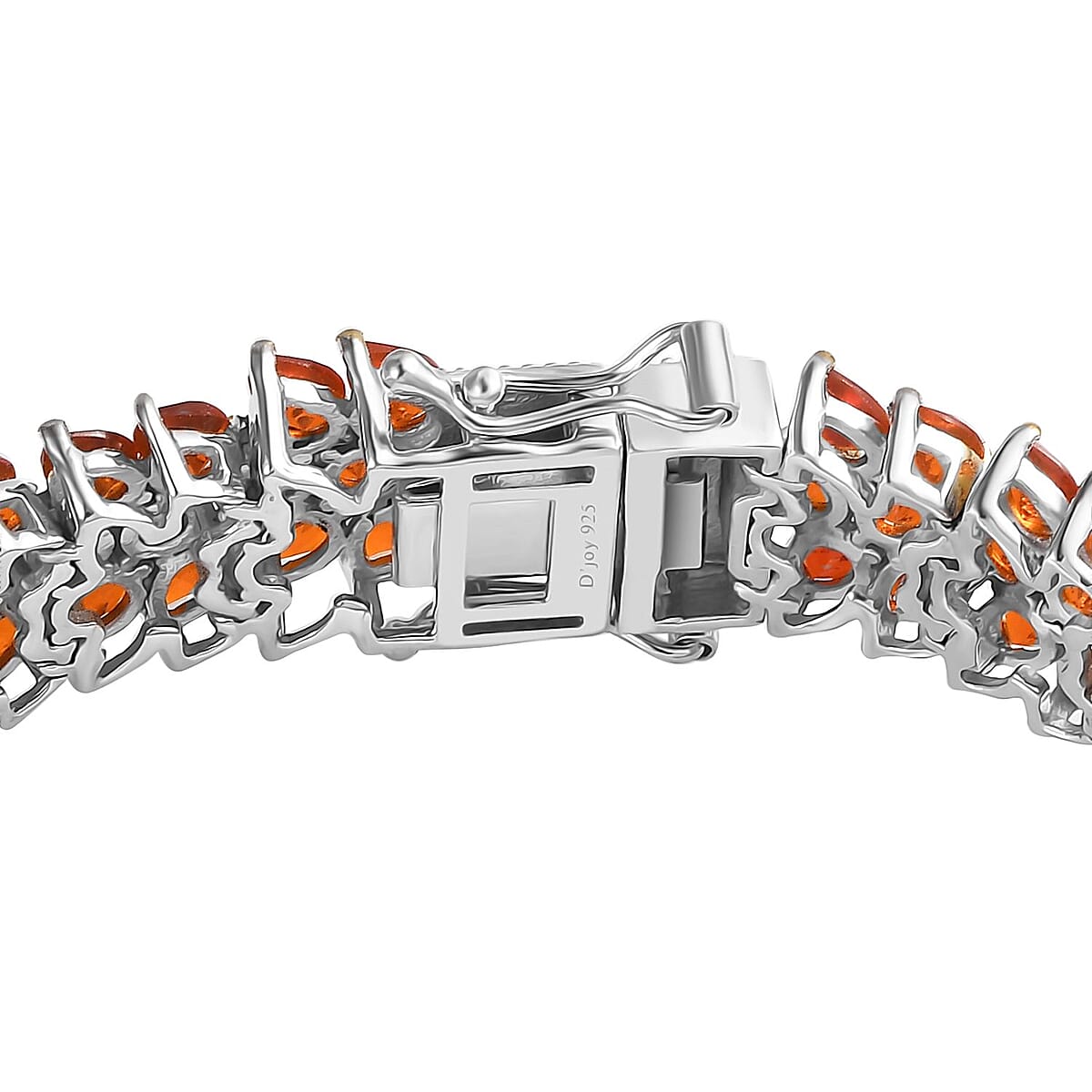 Crimson Fire Opal Crown Prestige 3 Row Bracelet in Platinum Over Sterling Silver (7.25 In) 14.90 ctw image number 3