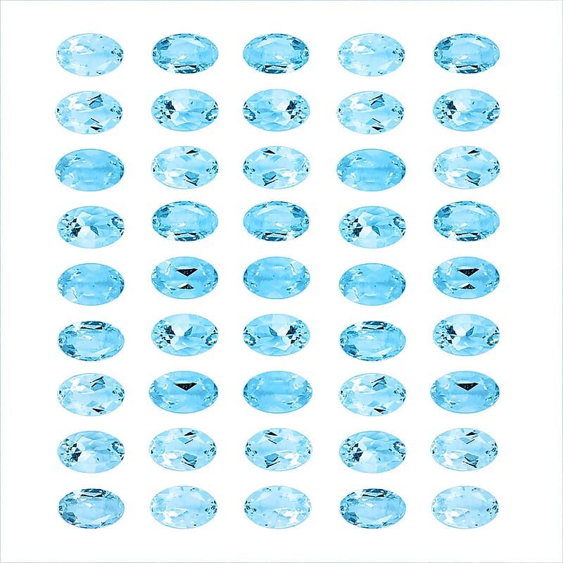 AAAA Aquamarine Assorted Box (Ovl 5x3 mm) 10.00 ctw