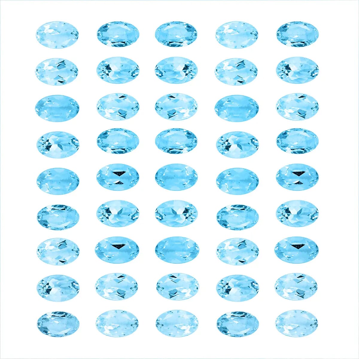 AAAA Aquamarine Assorted Box (Ovl 5x3 mm) 10.00 ctw image number 0