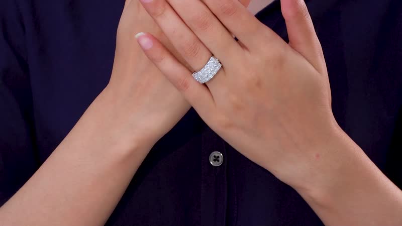 Epic Deal Moissanite Ring in Platinum Over Sterling Silver (Size 6.0) 2.65 ctw
