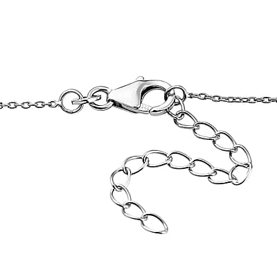 D'Joy Peach Moonstone and Santa Ana Madeira Citrine Necklace 18-20 Inches in Platinum Over Sterling Silver 29.40 ctw