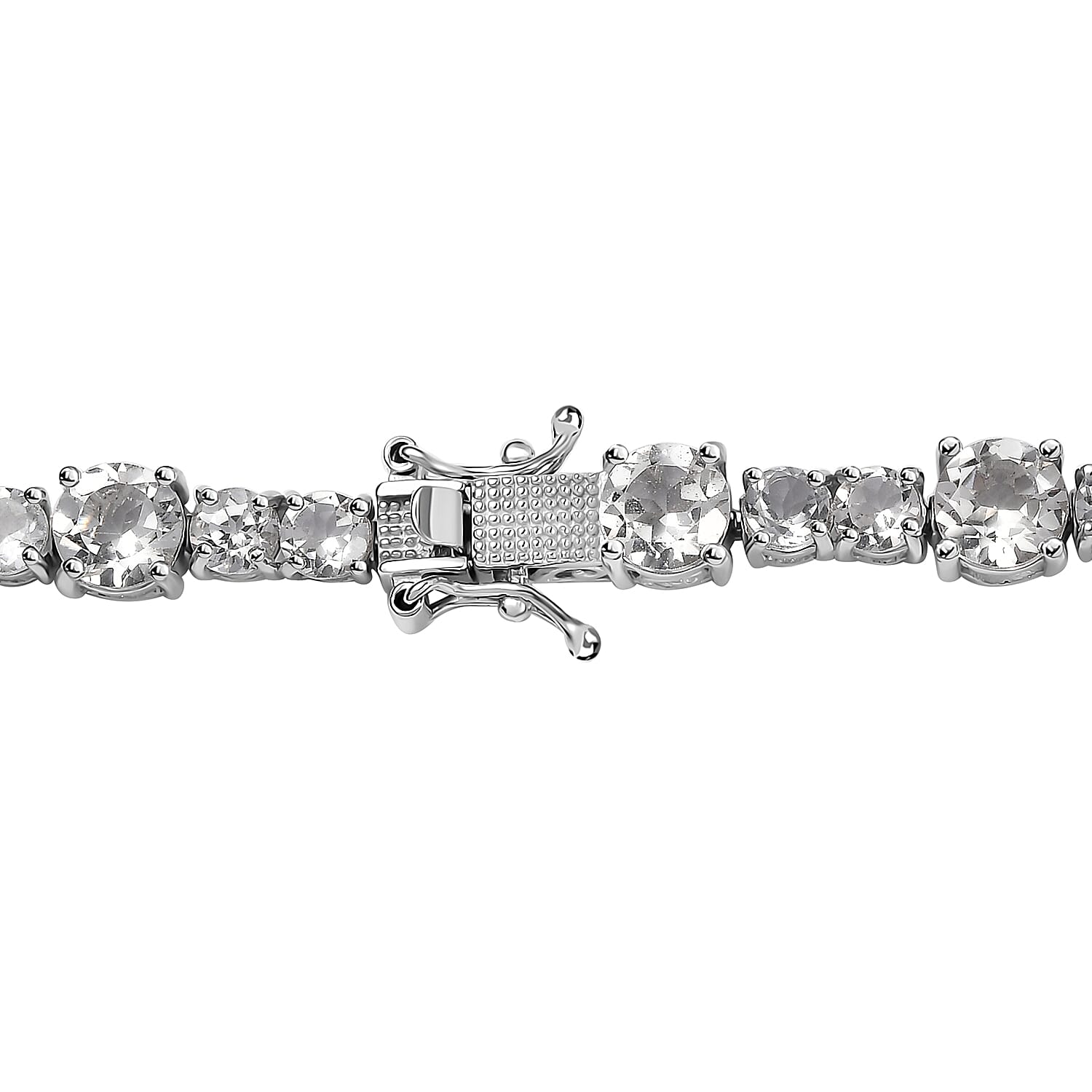 White Topaz Necklace 18 Inches in Platinum Over Sterling Silver 49.75 ctw