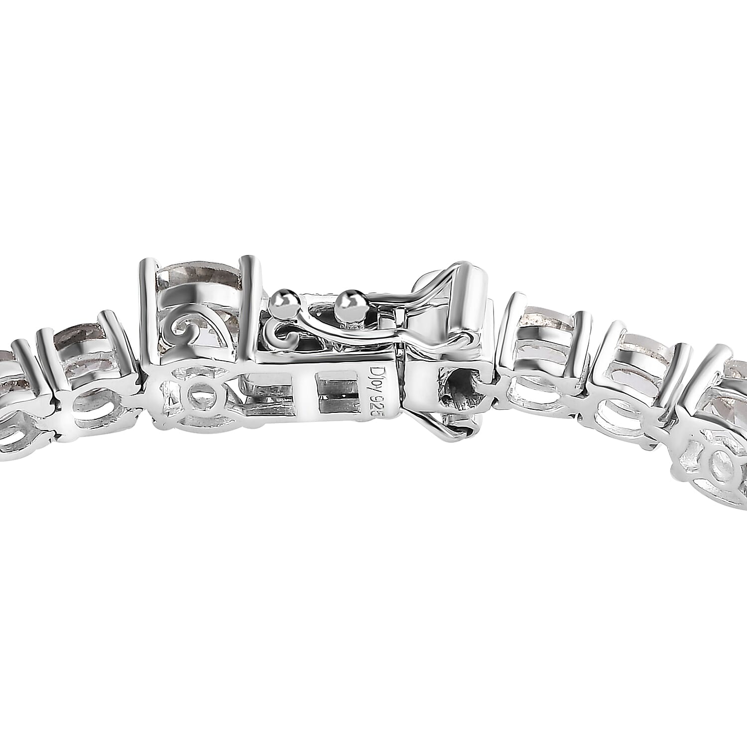 White Topaz Bracelet in Platinum Over Sterling Silver (7.25 In) 19.90 ctw