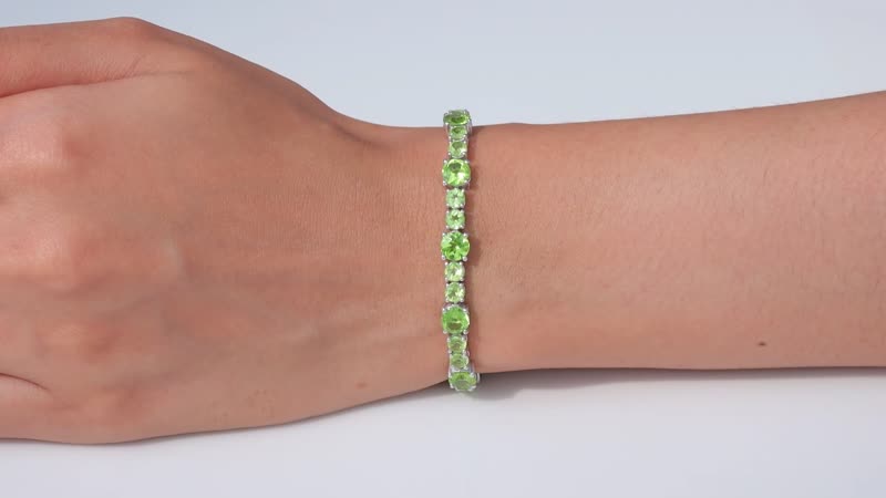 TLV White Topaz Bracelet in Platinum Over Sterling Silver (7.25 In) 19.90 ctw
