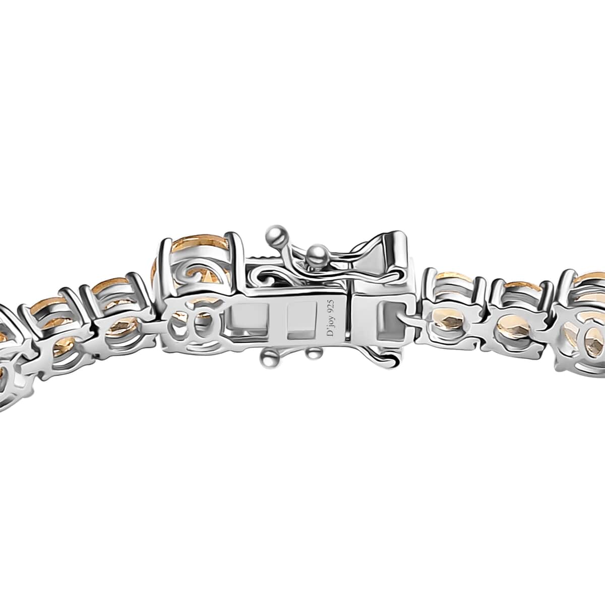 Brazilian Citrine Bracelet in Platinum Over Sterling Silver (7.25 In) 14.40 ctw image number 3